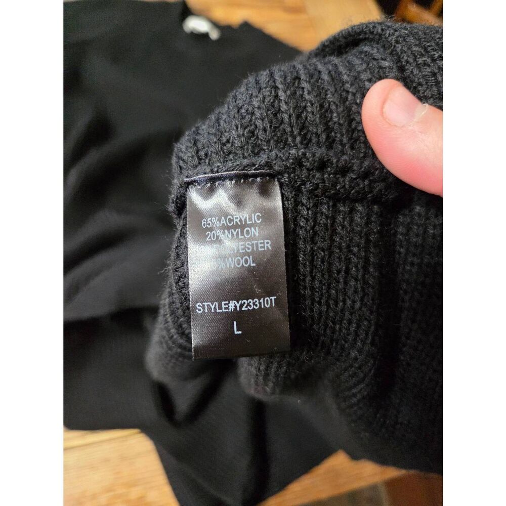 Tuckernuck Pomander Place Black Ainsley Long Sleeve Ribbed Knit Sweater Dress sz - Picture 5 of 5